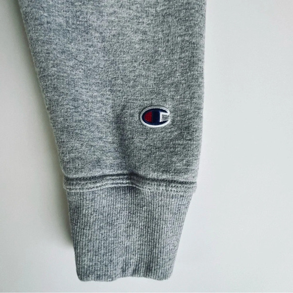 Champion Men’s Reverse Weave Crew Neck Sweatshirt Gray Large Unisex Athletic - Picture 7 of 7